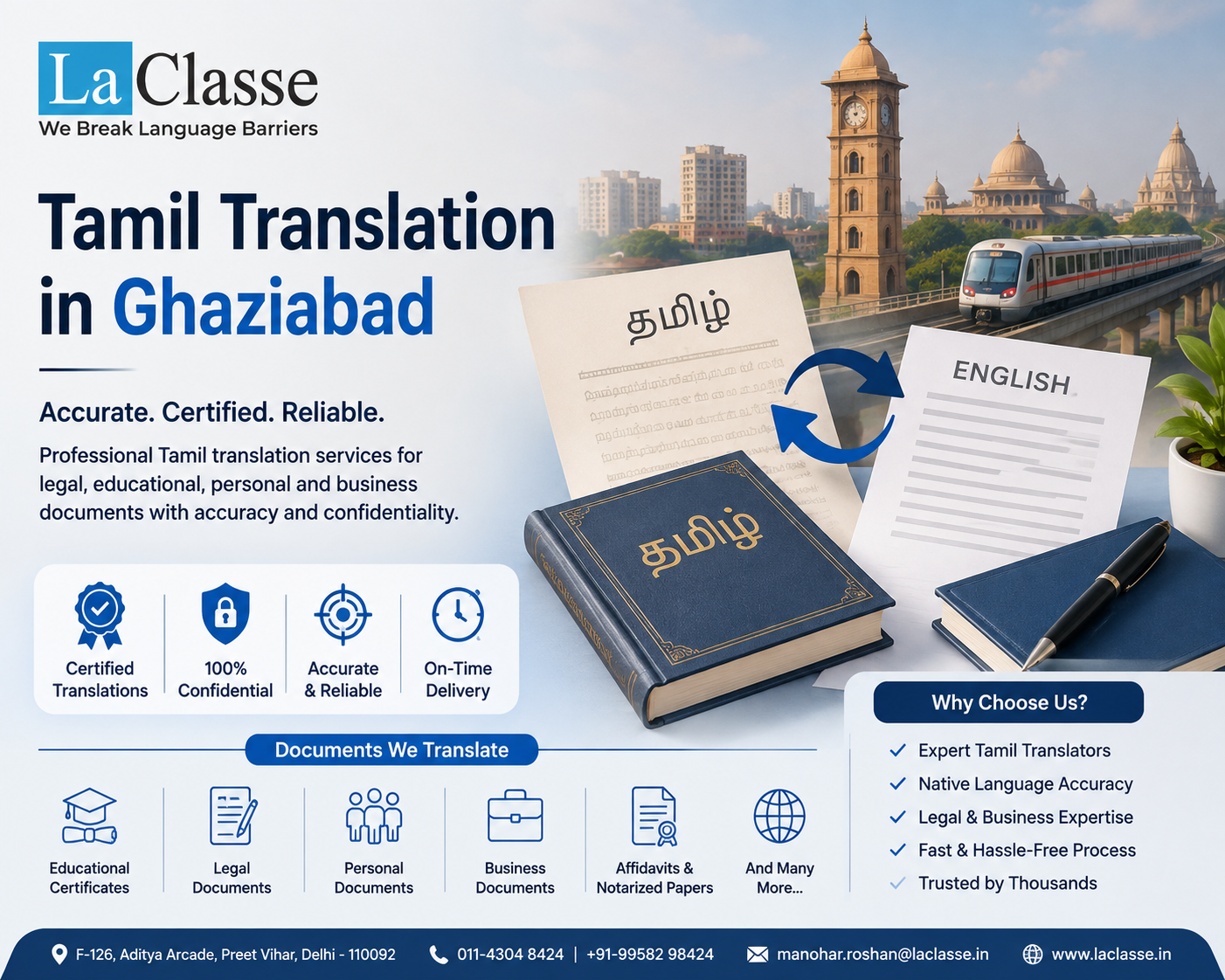 Tamil Translation Services in Ghaziabad for Legal Documents